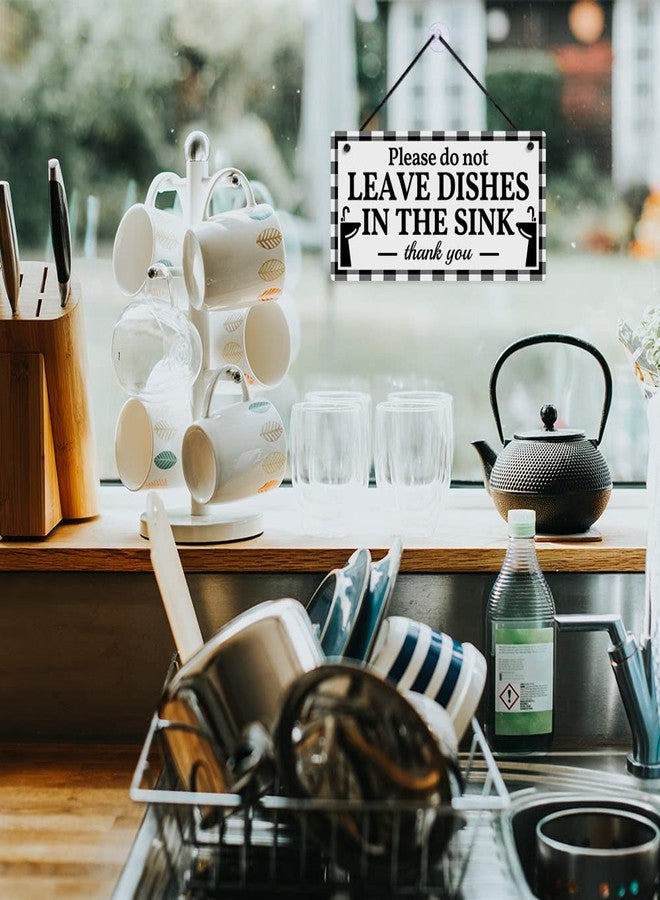Putuo Decor This is a Self-Cleaning Kitchen Clean up after Yourself Sign, Reversible Double Sided Sign for Restaurant, 10x5 Inches PVC Hanging Plaque - Please Do Not Leave Dishes in the sink - Image 4